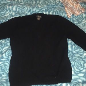 Black v neck sweater